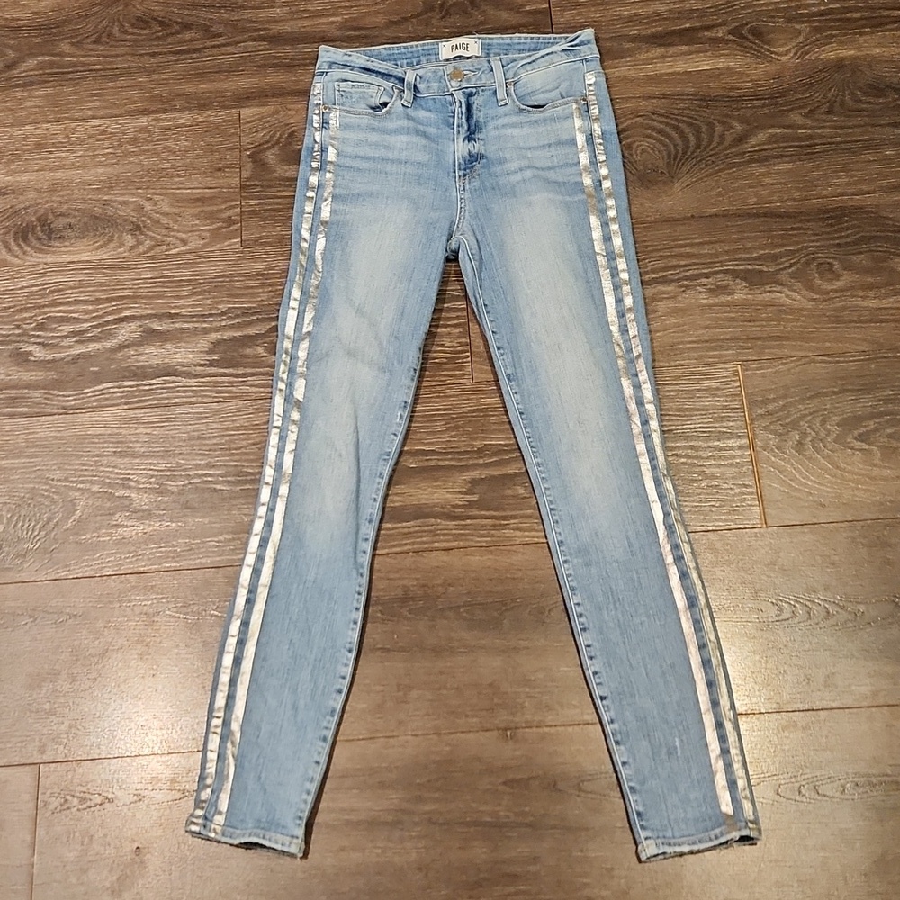 ❤ PAIGE TRANSCEND VINTAGE HIGH RISE HOXTON ANKLE SKINNY JEANS, 2 (26) - Picture 9 of 10